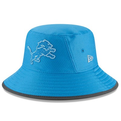 Men's Detroit Lions New Era Blue 2018 Training Camp Primary Bucket Hat 3061020